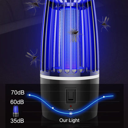 Rechargeable Mosquito Trap with Violet LED Light and Removable Collection Cage