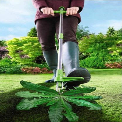 Standing Weed Puller with 36-Inch Handle and Stainless Steel Claw