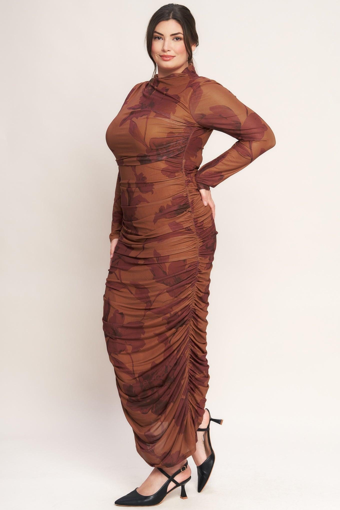 Amara Mesh Midi Dress