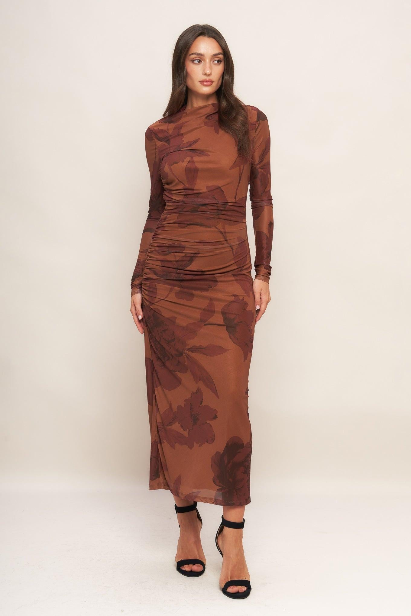 Amara Mesh Midi Dress