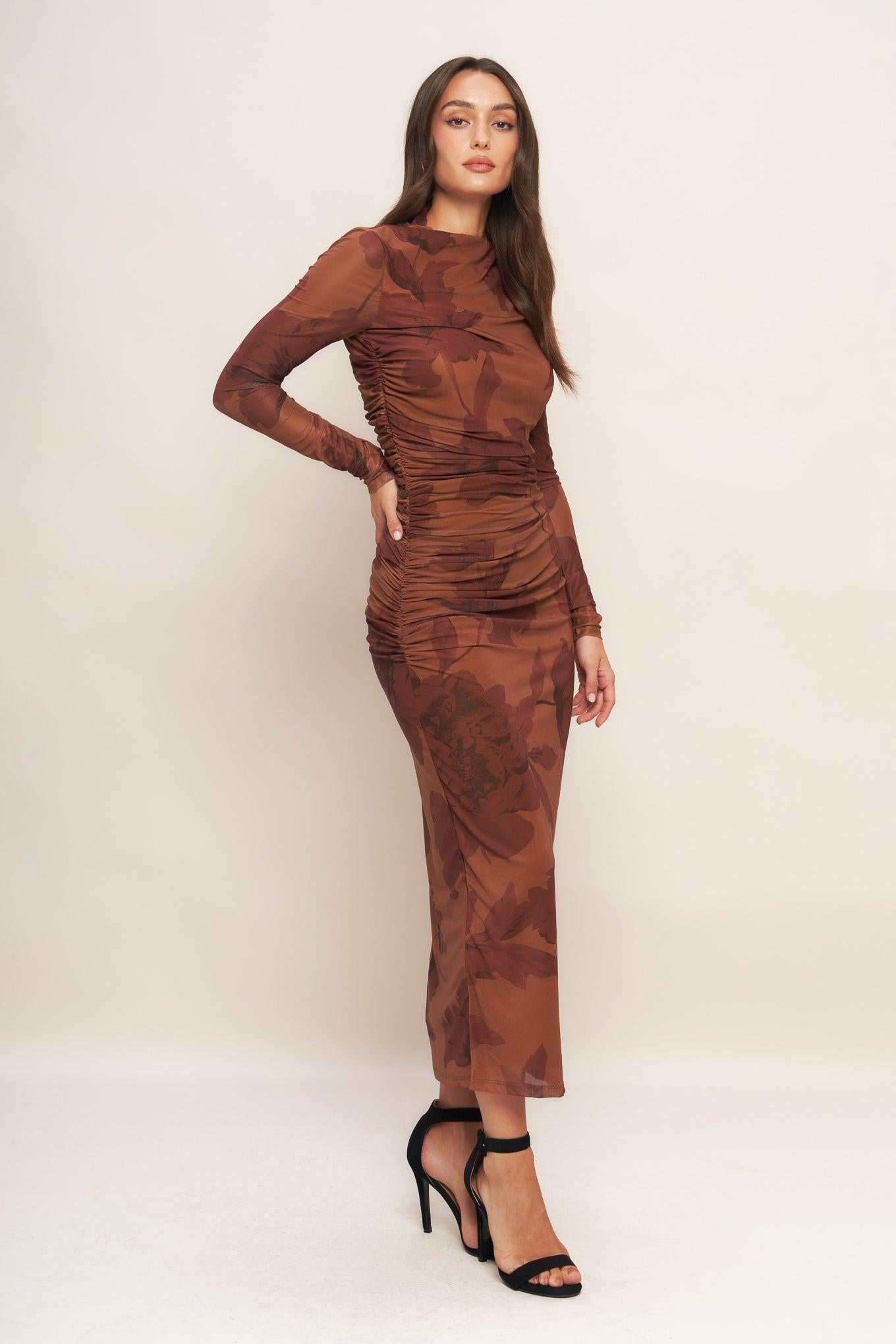 Amara Mesh Midi Dress