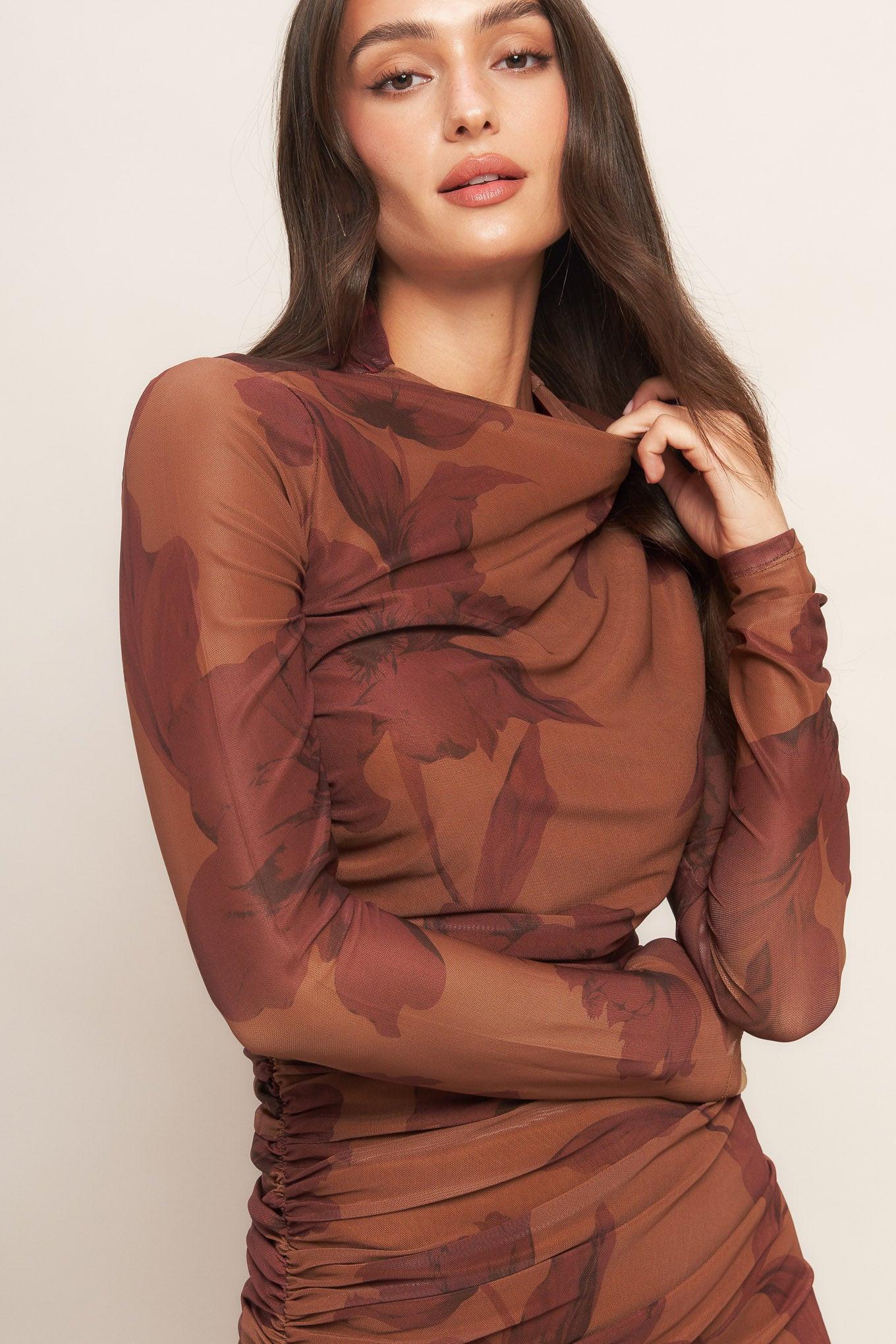 Amara Mesh Midi Dress