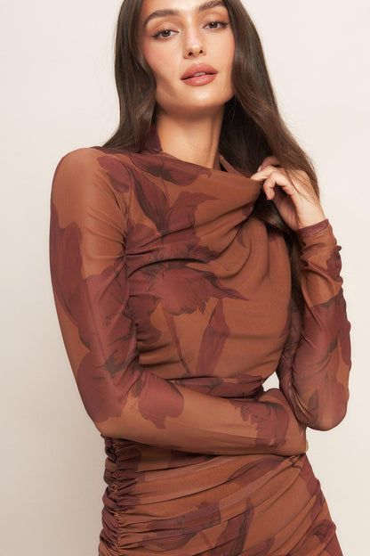 Amara Mesh Midi Dress