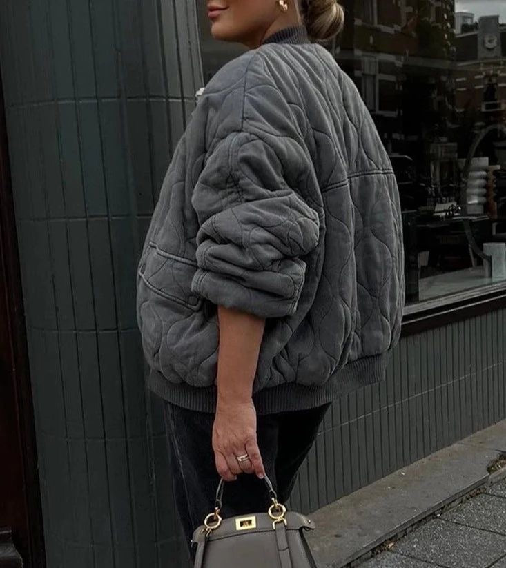 Luna Quilted Bomber Jacket