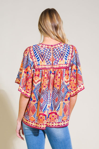 Willow Printed Woven Top