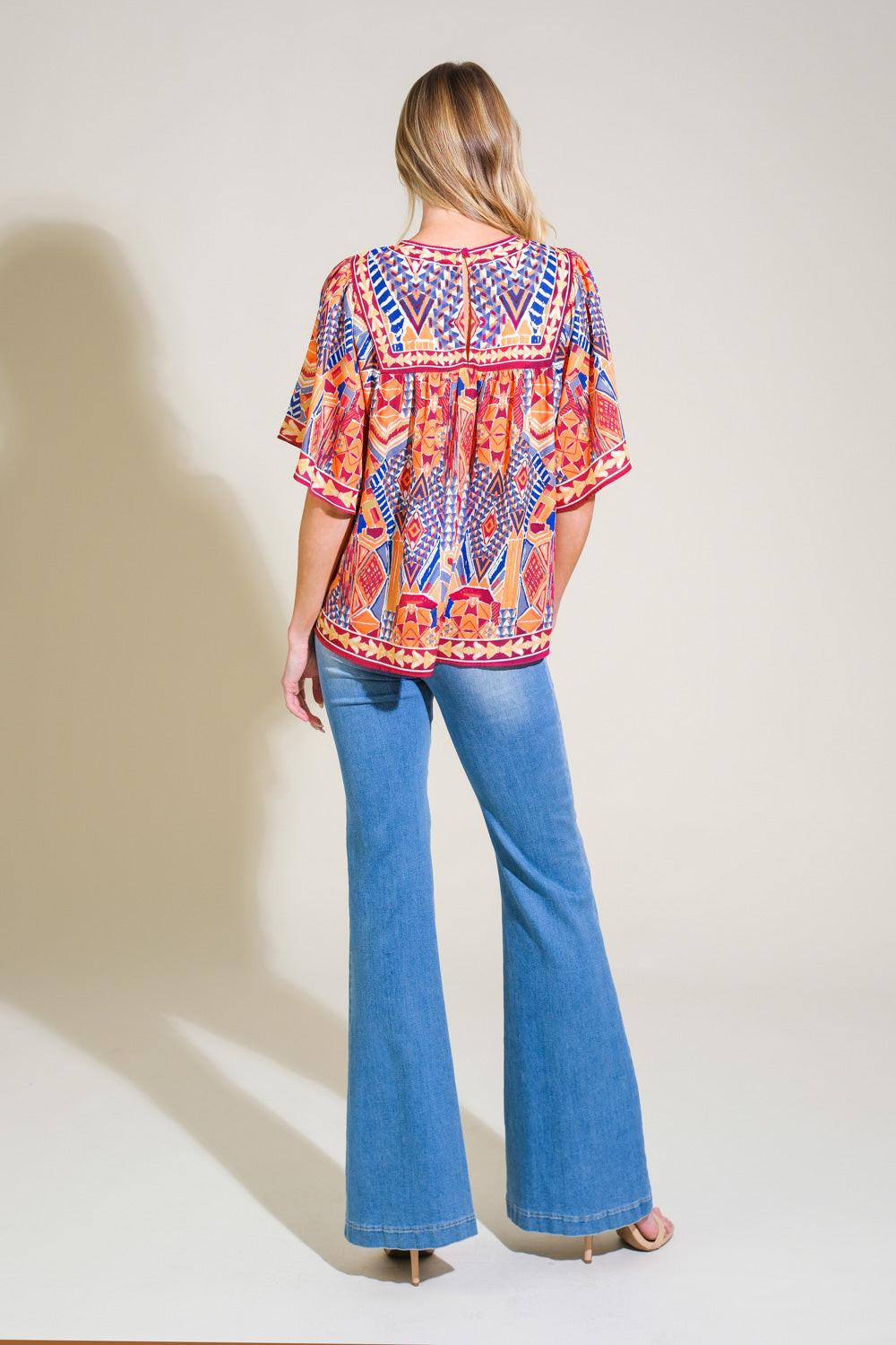 Willow Printed Woven Top