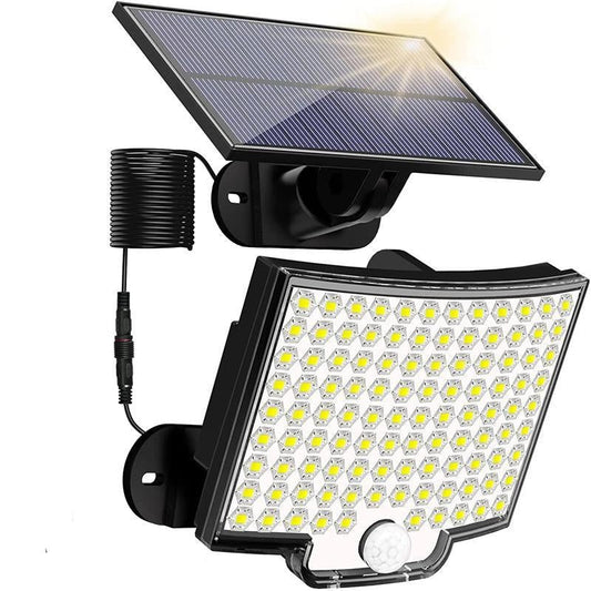 Solar Motion Sensor Light with Detachable Panel and 4 Brightness Modes