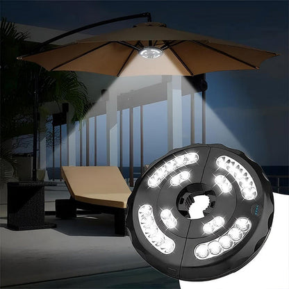 Parasol Clip Light with Warm White LED and Rechargeable Battery