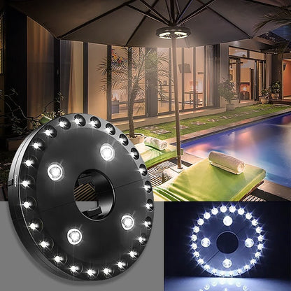 Parasol Clip Light with Warm White LED and Rechargeable Battery