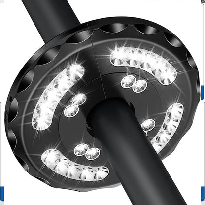 Parasol Clip Light with Warm White LED and Rechargeable Battery