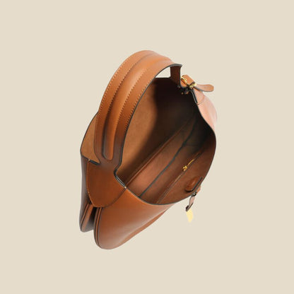 Odette Vintage læder hobo-taske