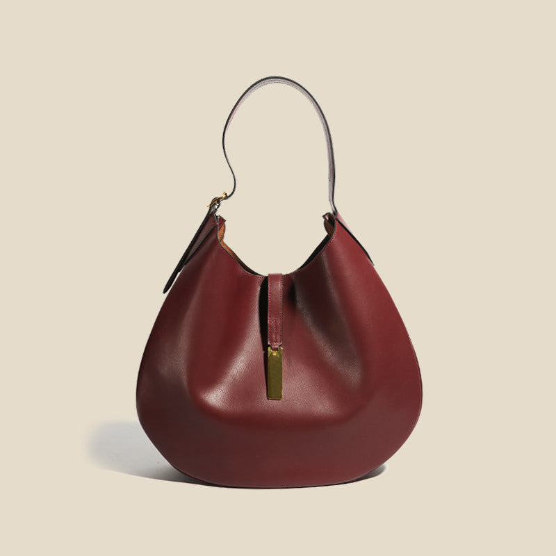 Odette Vintage læder hobo-taske