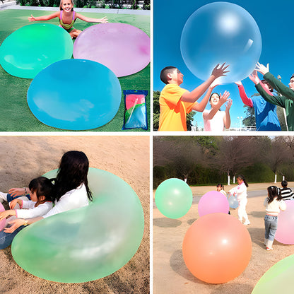 Inflatable Stretchy Ball with Air Valve and Burst-Resistant Material for Indoor and Outdoor Play