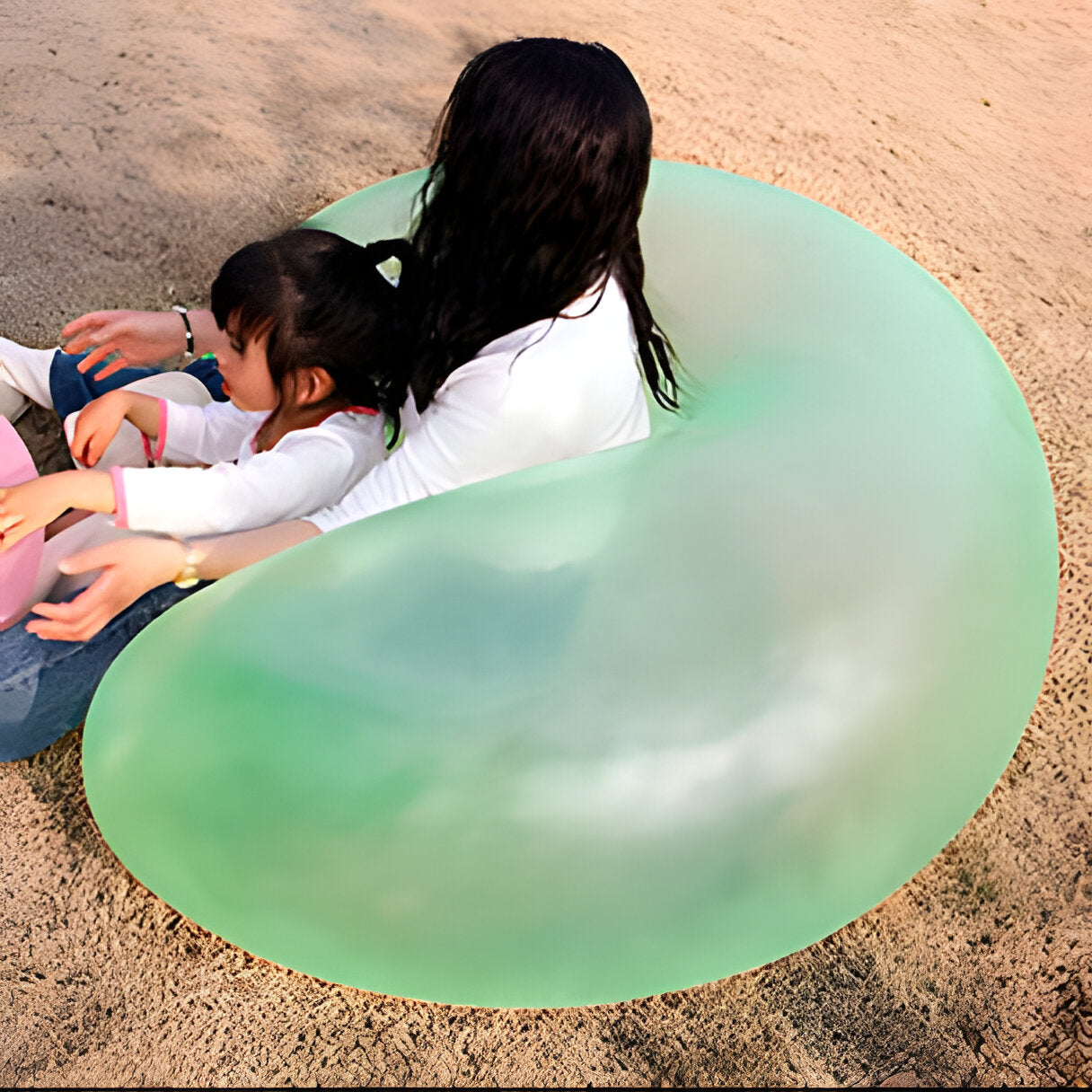 Inflatable Stretchy Ball with Air Valve and Burst-Resistant Material for Indoor and Outdoor Play