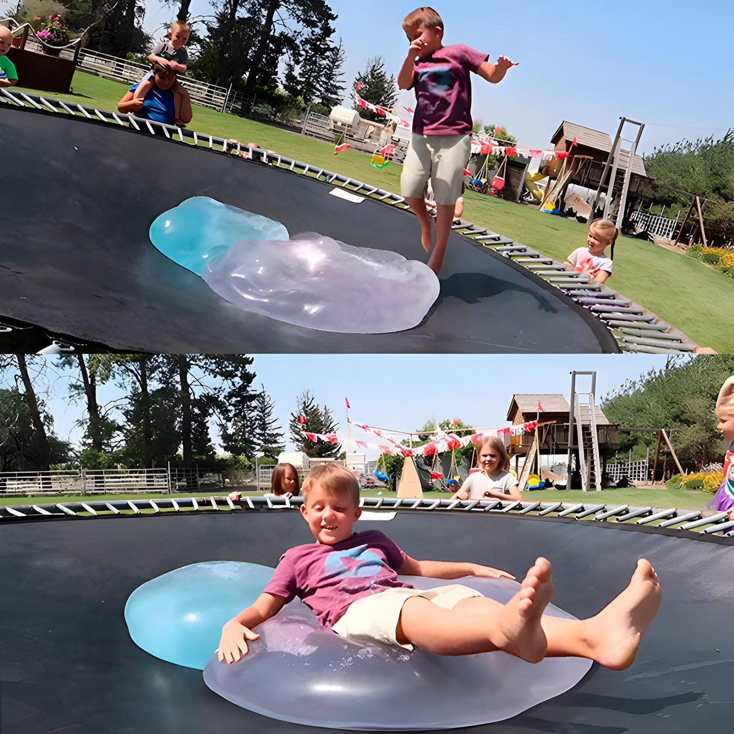 Inflatable Stretchy Ball with Air Valve and Burst-Resistant Material for Indoor and Outdoor Play