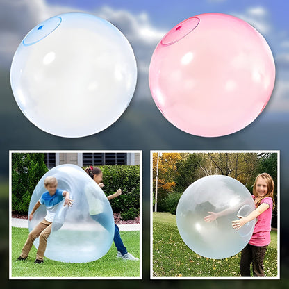 Inflatable Stretchy Ball with Air Valve and Burst-Resistant Material for Indoor and Outdoor Play