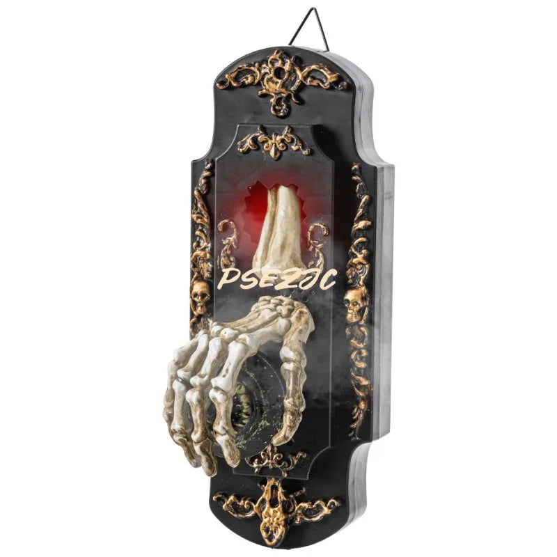 Motion Sensor Doorbell Prop with Sound and Light Effects for Halloween Decorations