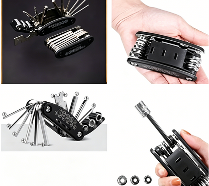 16-in-1 Rotating Socket Wrench with Non-Slip Handle and Universal Compatibility
