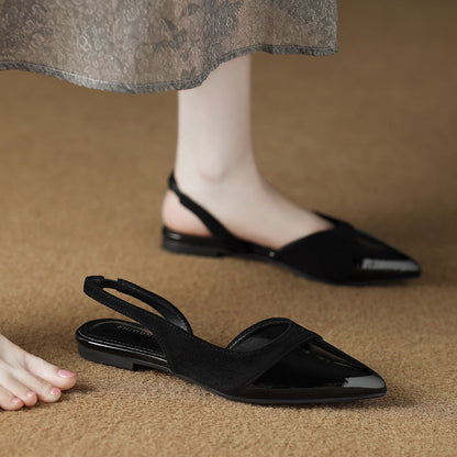 Cina Leather Slingbacks