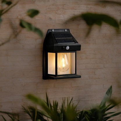 Solar Motion Sensor Light with Warm White Glow for Outdoor Pathways
