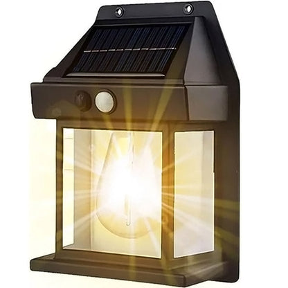 Solar Motion Sensor Light with Warm White Glow for Outdoor Pathways