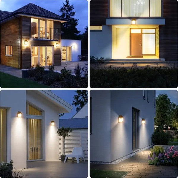 Solar Motion Sensor Light with Warm White Glow for Outdoor Pathways