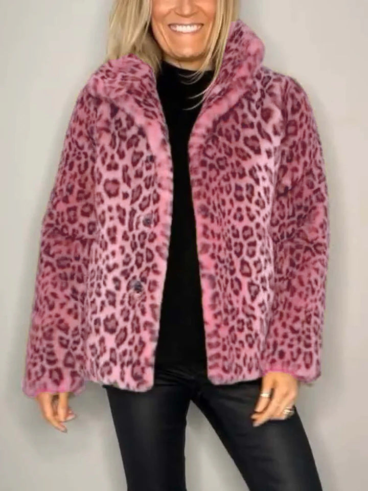 Bella Leopard Fur Coat