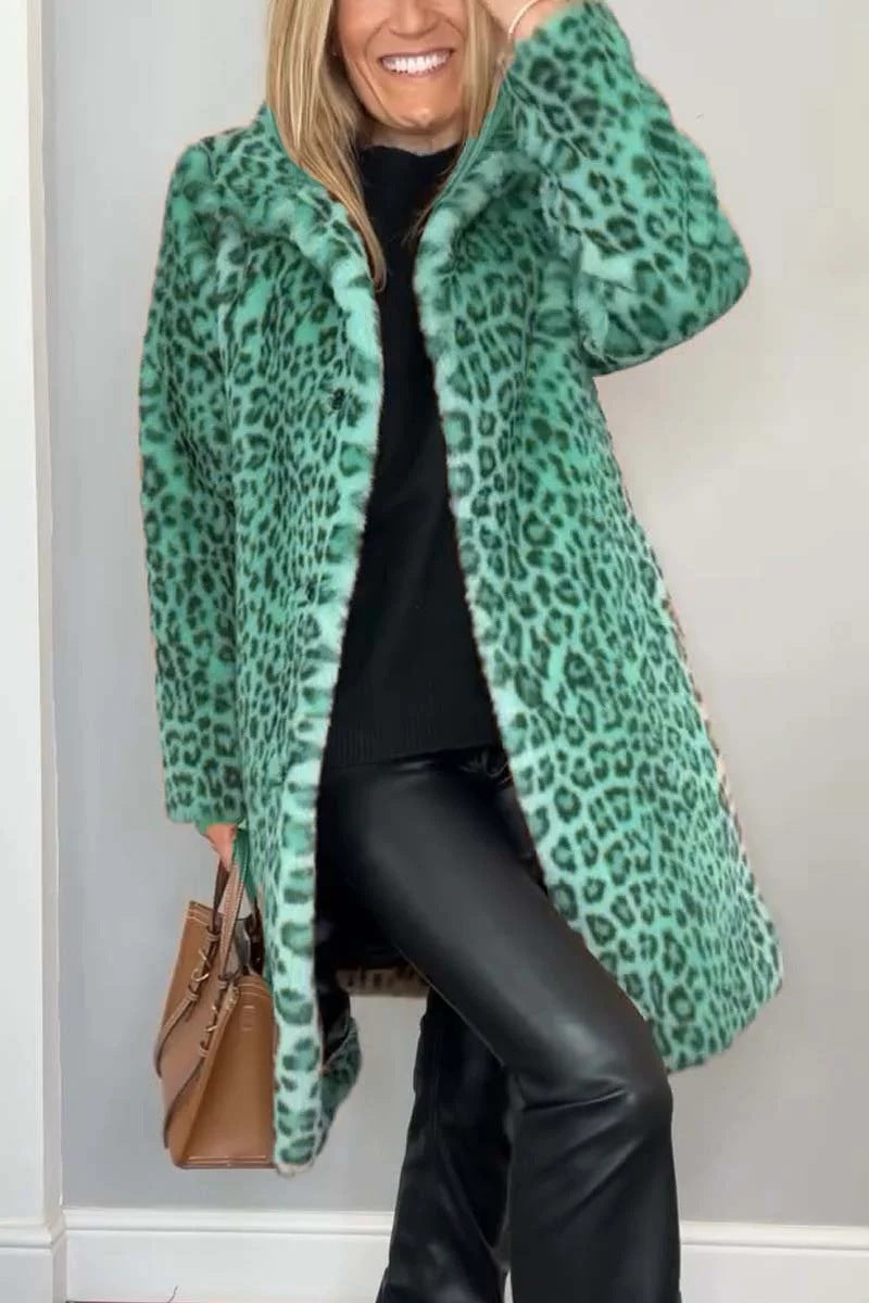Bella Leopard Fur Coat