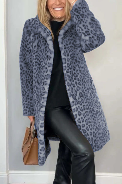 Bella Leopard Fur Coat
