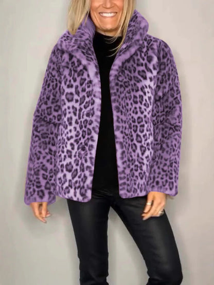 Bella Leopard Fur Coat