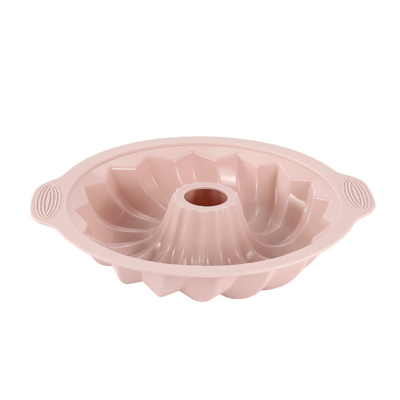 Silicone Cake Mold with Textured Pattern Design and Nonstick Release