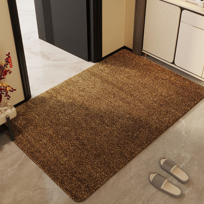 Plush Fiber Indoor Mat, Machine Washable