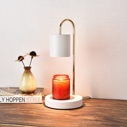 Arch Table Lamp with Focused Downward Lighting and Adjustable Metal Arm