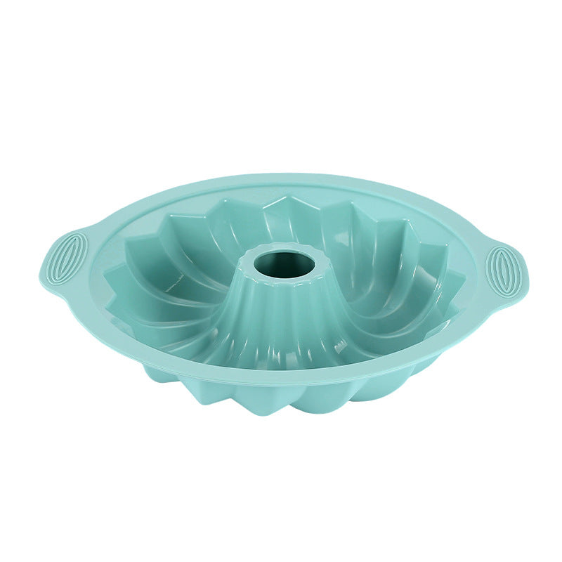 Silicone Cake Mold with Textured Pattern Design and Nonstick Release