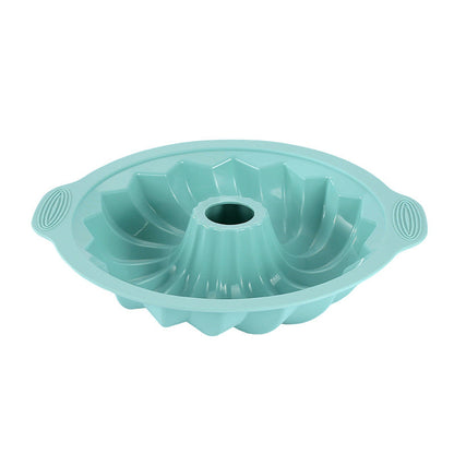 Silicone Cake Mold with Textured Pattern Design and Nonstick Release