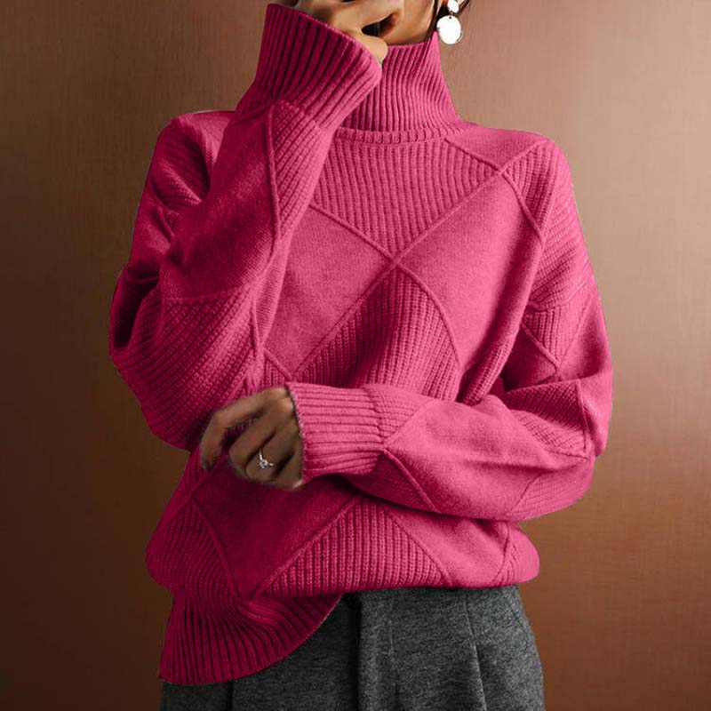 Maya Geometrisk Tekstureret Sweater