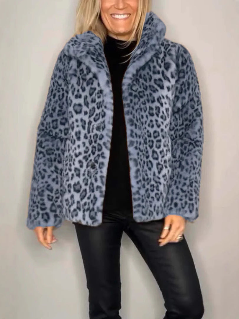 Bella Leopard Fur Coat