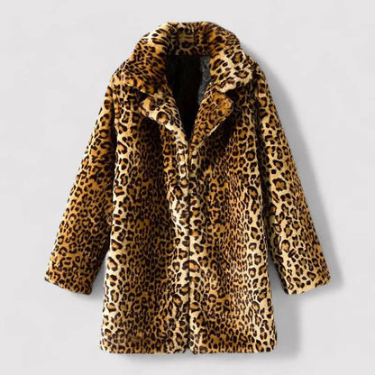 Luna Leopard Fur Coat