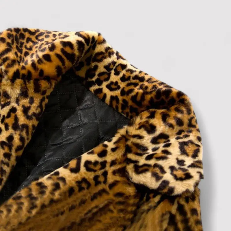 Luna Leopard Fur Coat