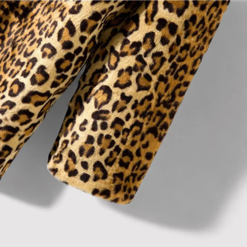Luna Leopard Fur Coat