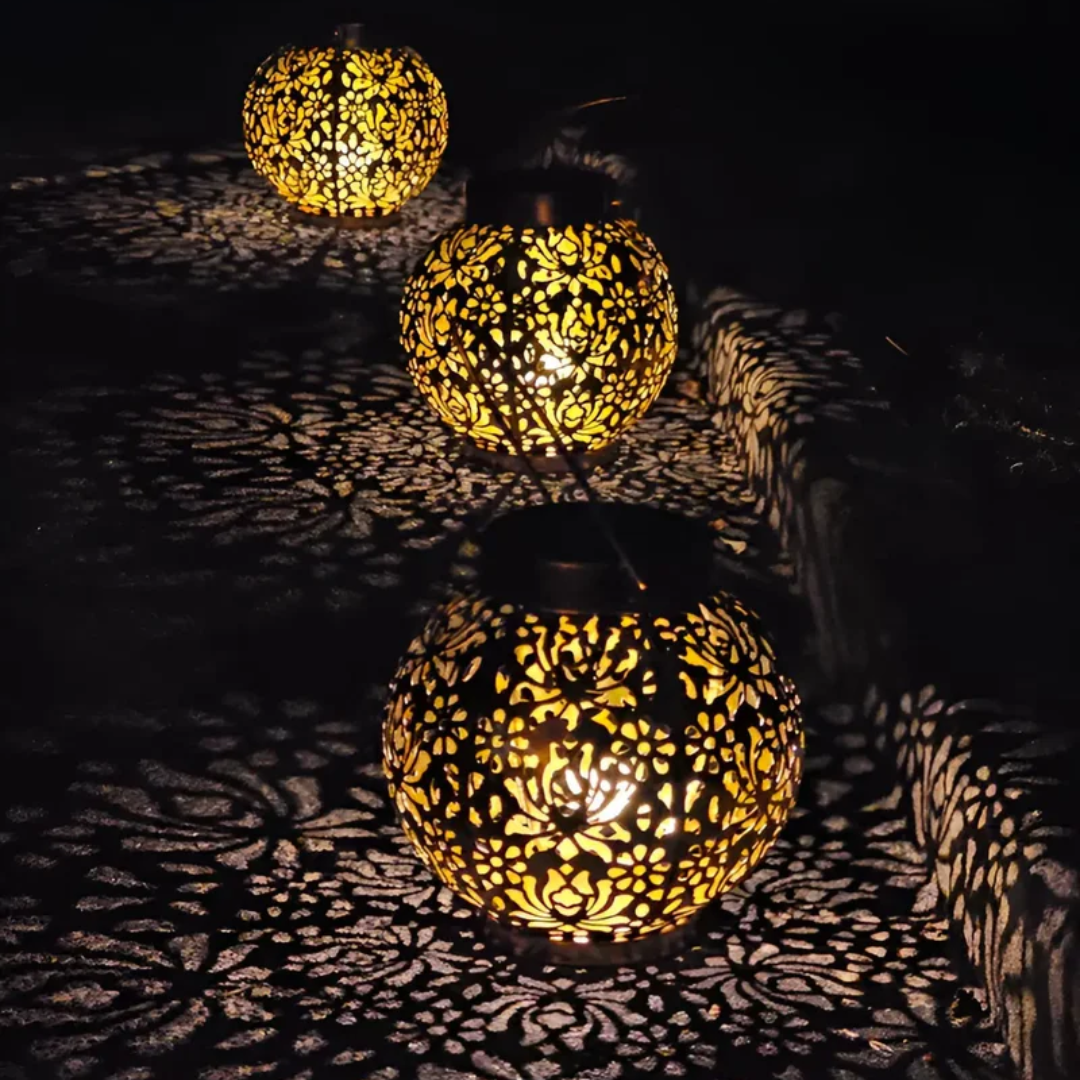 Solar Pendant Light with Automatic Dusk Sensor and 12-Hour Runtime for Outdoor Patios