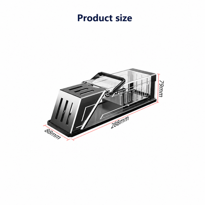 Automatic Rodent Trap Cage with Wide Entry and Clear Viewing Lid