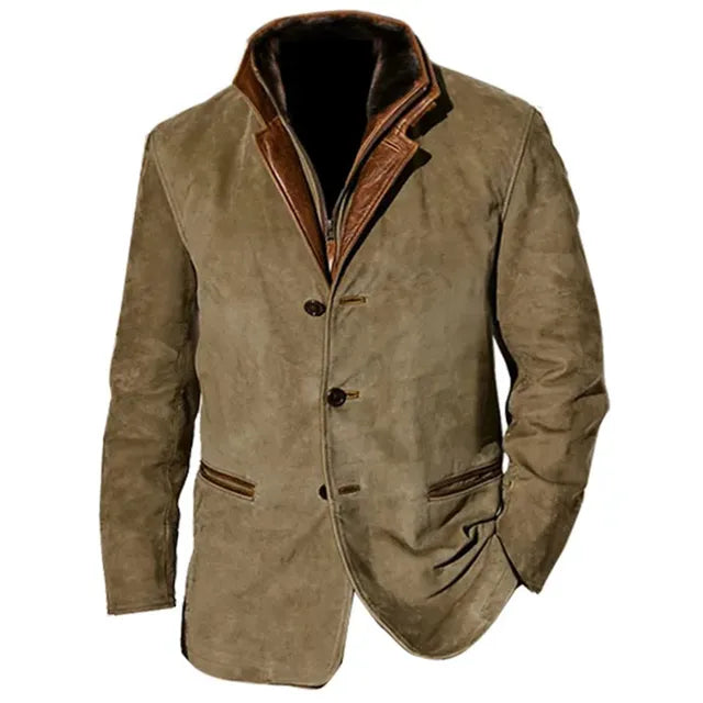 Palermo Leather Button-Up Jacket