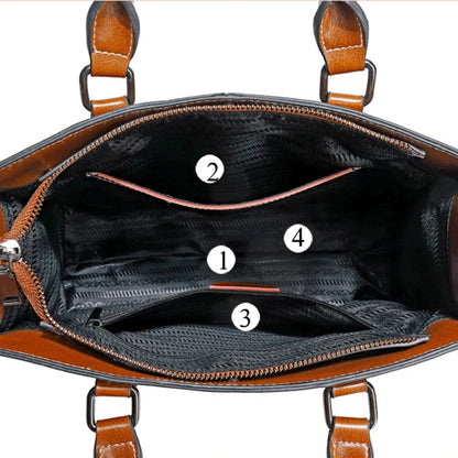 Bella Genuine Leather Crossbody Tote