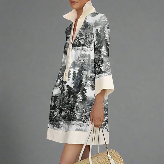 Aria Toile Tunic Dress
