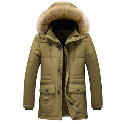 Warm Men's Hooded Parka