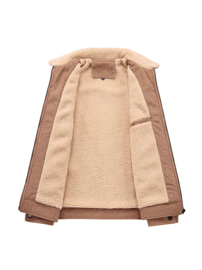 Sherpa Collar Corduroy Jacket