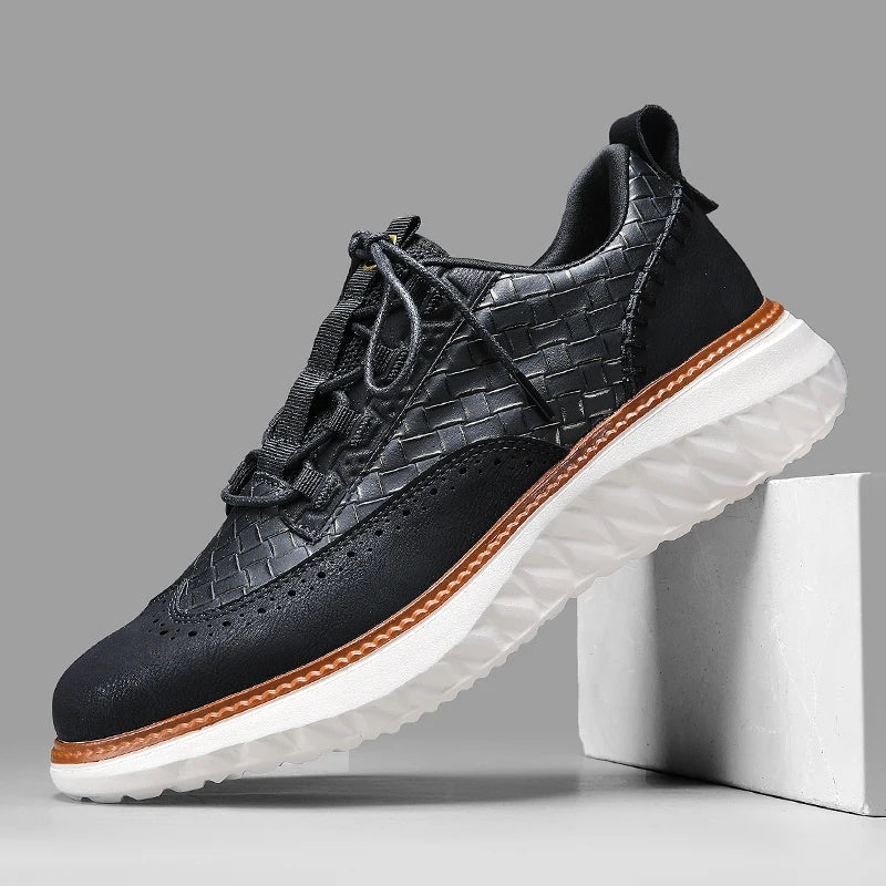 Hudson Orthopedic Leather Sneakers