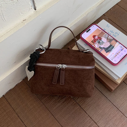 Luna Faux Suede Box Bag