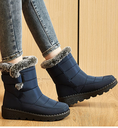 Women's Winter Ankle Boots with Fur